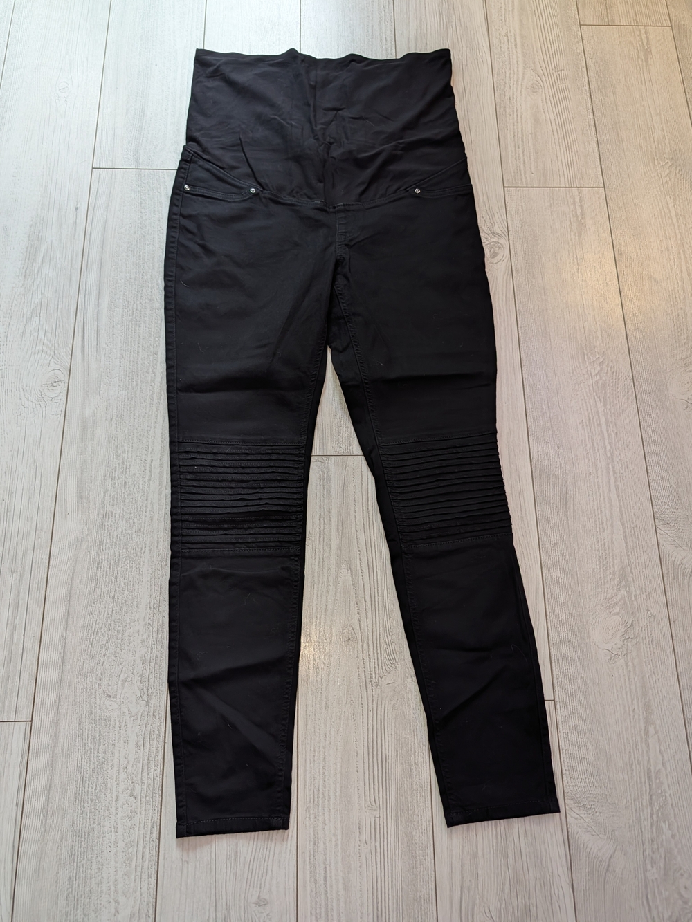 H&M Black Maternity Moto Skinny Jeans
